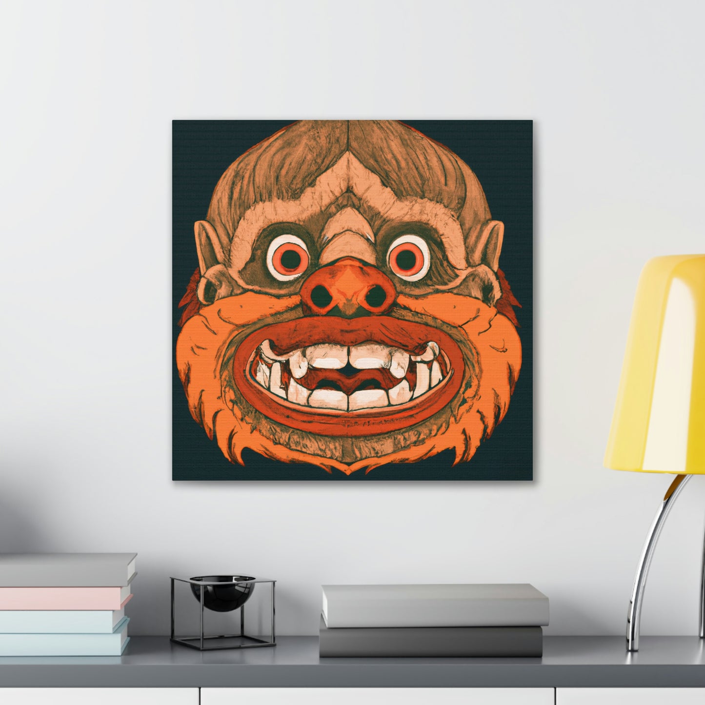 Troll Four Monster Wall Art, Spooky Decor Fantasy Wall Art, Gothic Decor Canvas Wall Art, Illustration Art Gothic Wall Decor