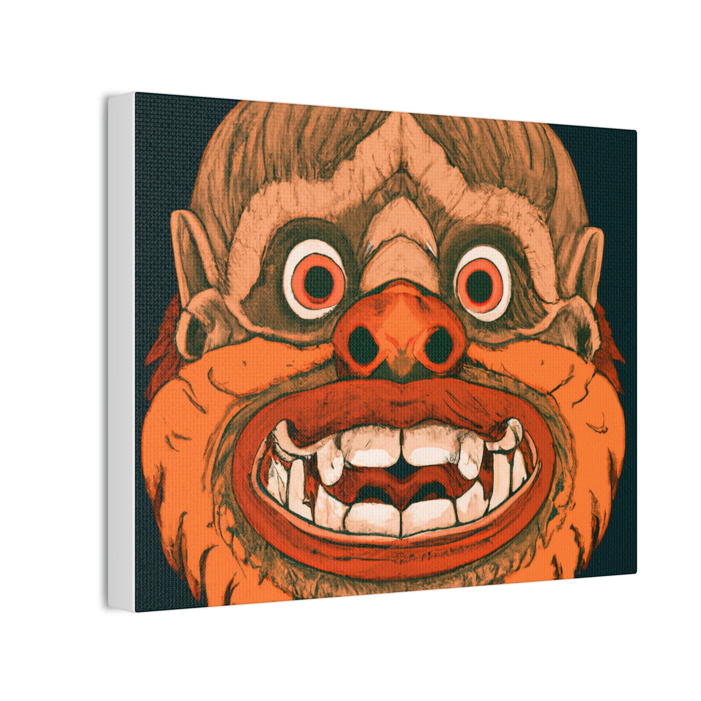 Troll Four Monster Wall Art, Spooky Decor Fantasy Wall Art, Gothic Decor Canvas Wall Art, Illustration Art Gothic Wall Decor