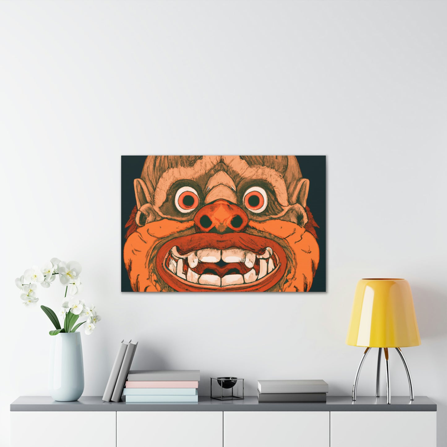 Troll Four Monster Wall Art, Spooky Decor Fantasy Wall Art, Gothic Decor Canvas Wall Art, Illustration Art Gothic Wall Decor