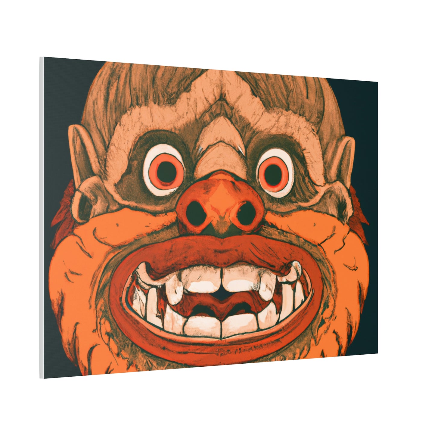 Troll Four Monster Wall Art, Spooky Decor Fantasy Wall Art, Gothic Decor Canvas Wall Art, Illustration Art Gothic Wall Decor