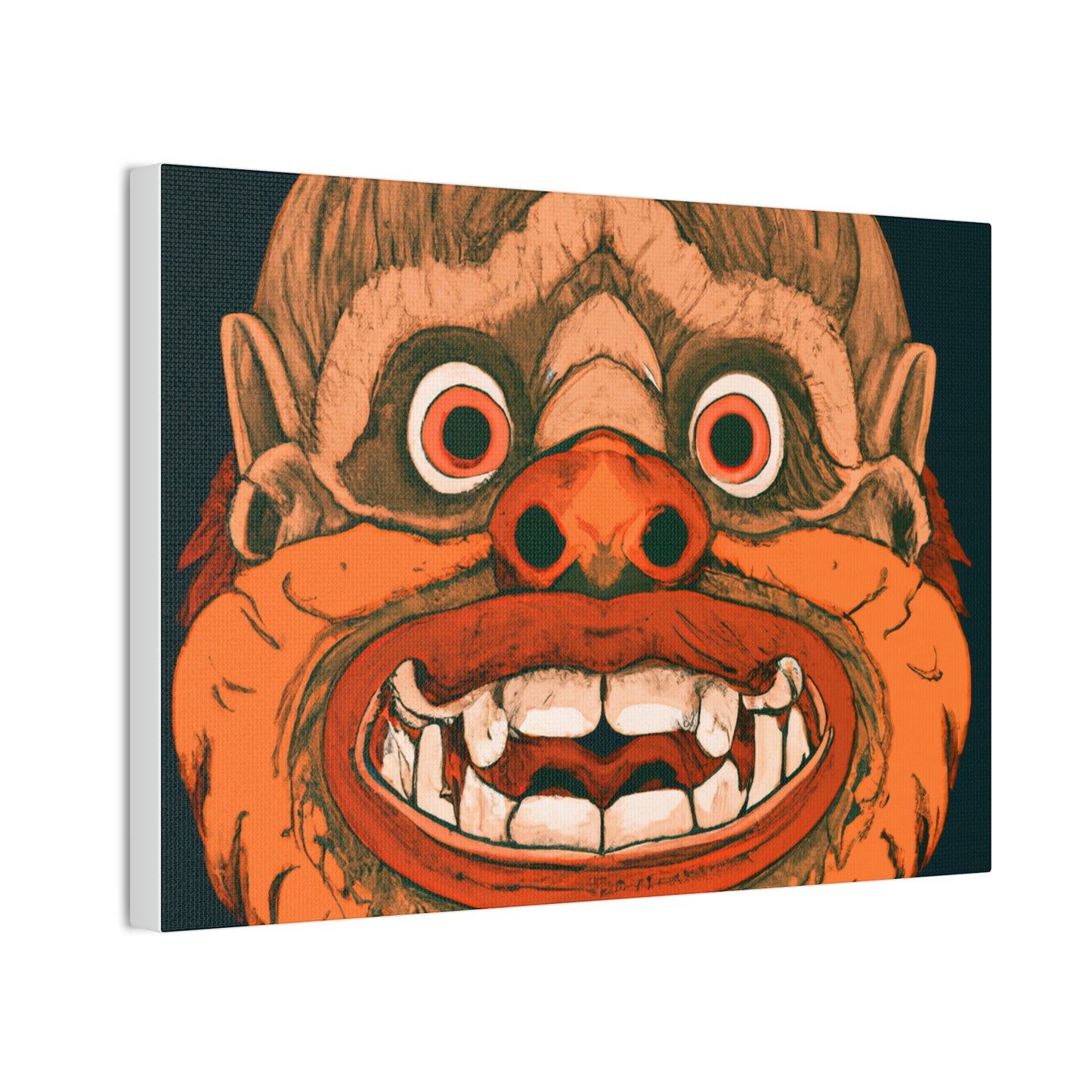 Troll Four Monster Wall Art, Spooky Decor Fantasy Wall Art, Gothic Decor Canvas Wall Art, Illustration Art Gothic Wall Decor