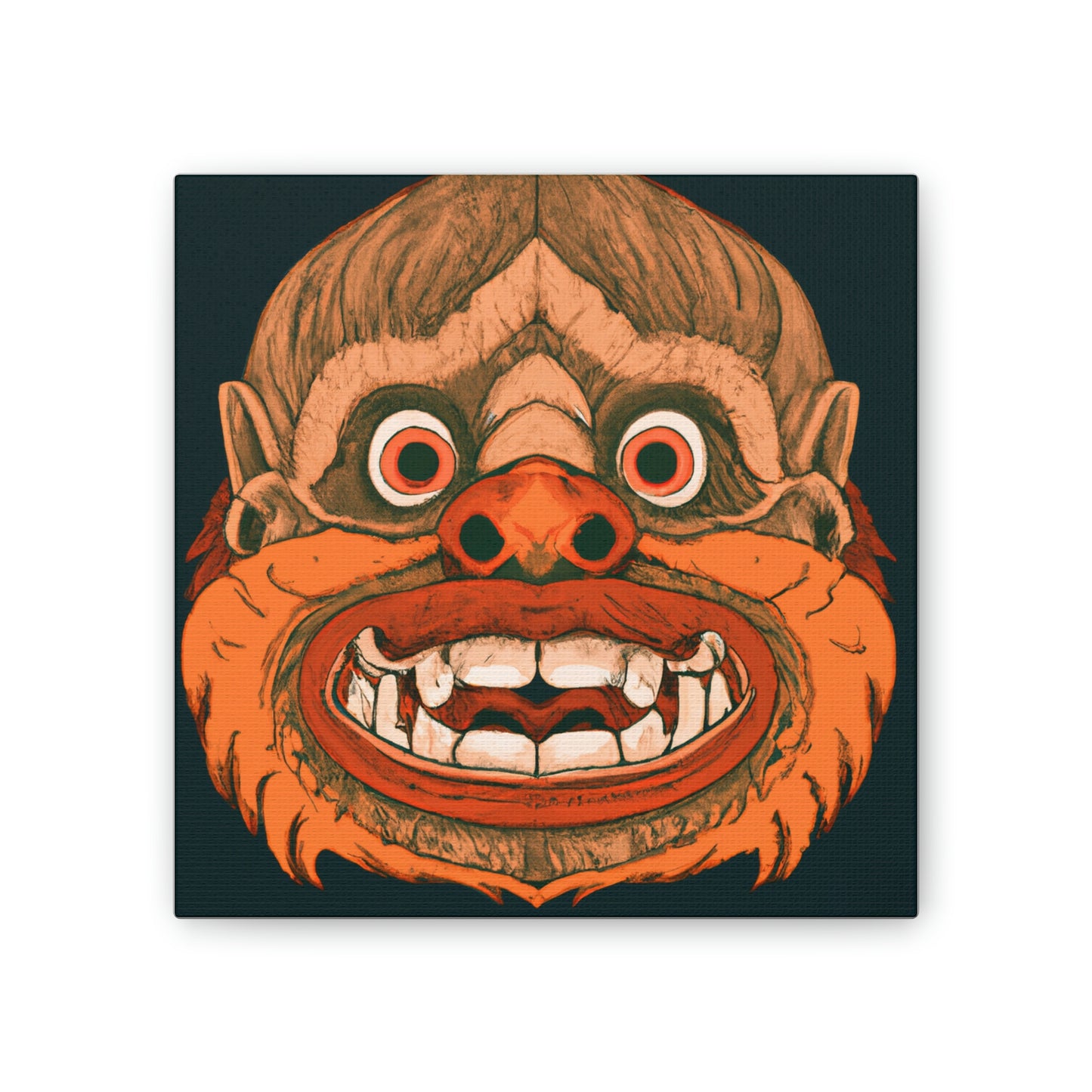 Troll Four Monster Wall Art, Spooky Decor Fantasy Wall Art, Gothic Decor Canvas Wall Art, Illustration Art Gothic Wall Decor