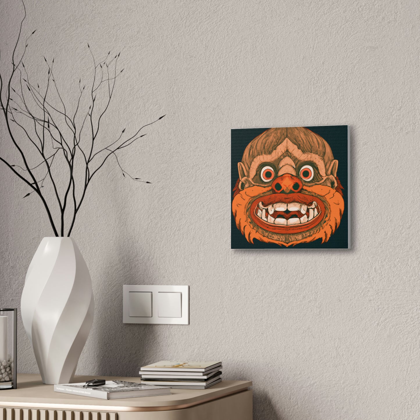 Troll Four Monster Wall Art, Spooky Decor Fantasy Wall Art, Gothic Decor Canvas Wall Art, Illustration Art Gothic Wall Decor