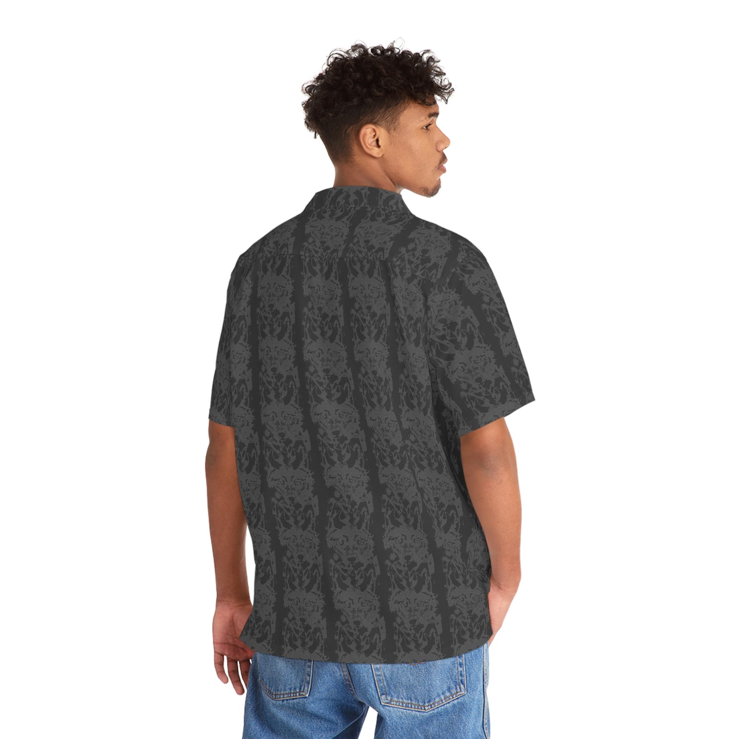 Horned Coyote Men's Hawaiian Shirt