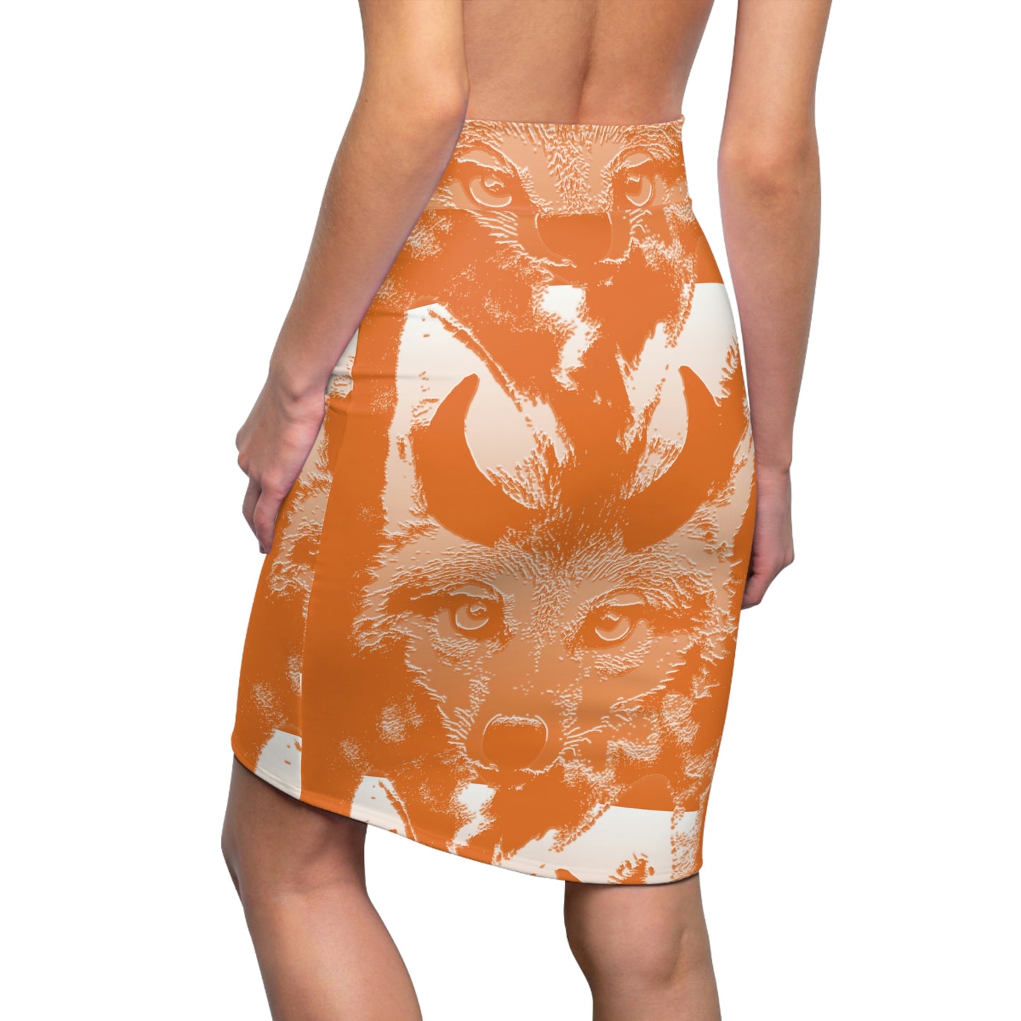 Horned Coyote Women's Pencil Skirt