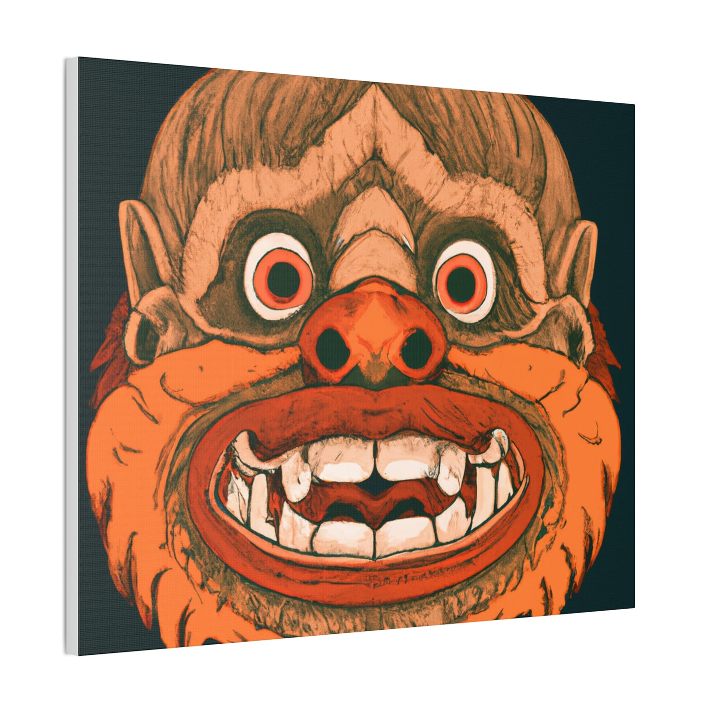 Troll Four Monster Wall Art, Spooky Decor Fantasy Wall Art, Gothic Decor Canvas Wall Art, Illustration Art Gothic Wall Decor