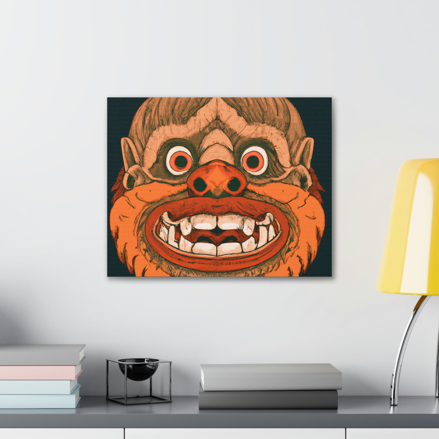 Troll Four Monster Wall Art, Spooky Decor Fantasy Wall Art, Gothic Decor Canvas Wall Art, Illustration Art Gothic Wall Decor