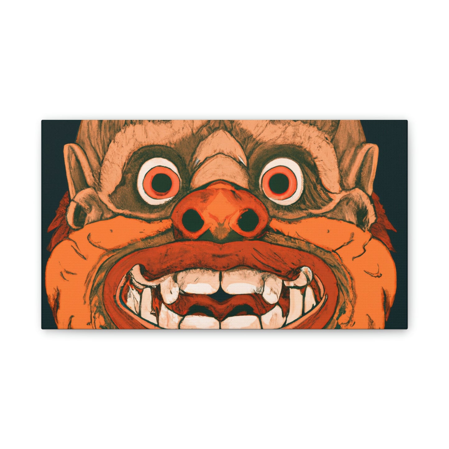 Troll Four Monster Wall Art, Spooky Decor Fantasy Wall Art, Gothic Decor Canvas Wall Art, Illustration Art Gothic Wall Decor