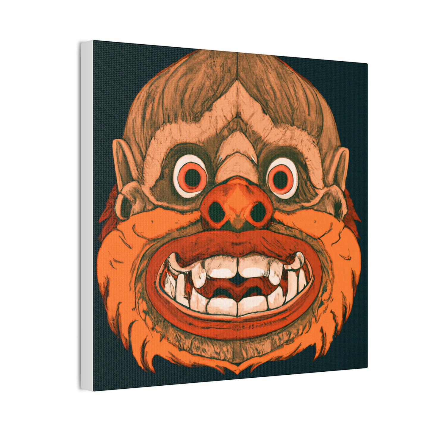 Troll Four Monster Wall Art, Spooky Decor Fantasy Wall Art, Gothic Decor Canvas Wall Art, Illustration Art Gothic Wall Decor