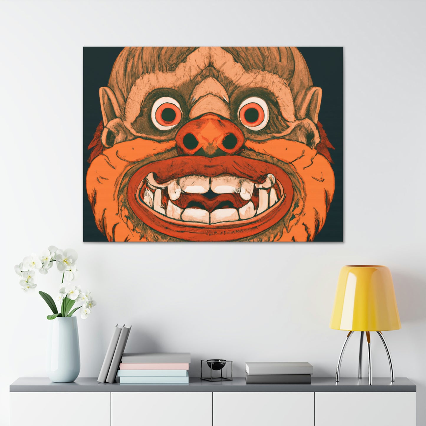 Troll Four Monster Wall Art, Spooky Decor Fantasy Wall Art, Gothic Decor Canvas Wall Art, Illustration Art Gothic Wall Decor