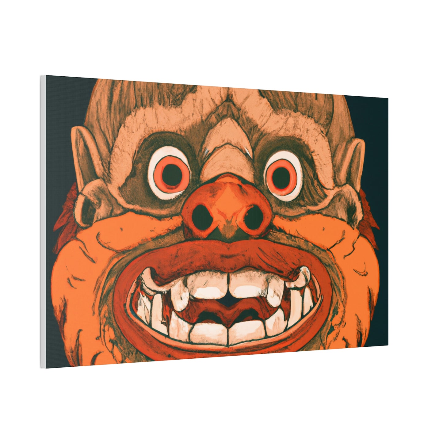 Troll Four Monster Wall Art, Spooky Decor Fantasy Wall Art, Gothic Decor Canvas Wall Art, Illustration Art Gothic Wall Decor