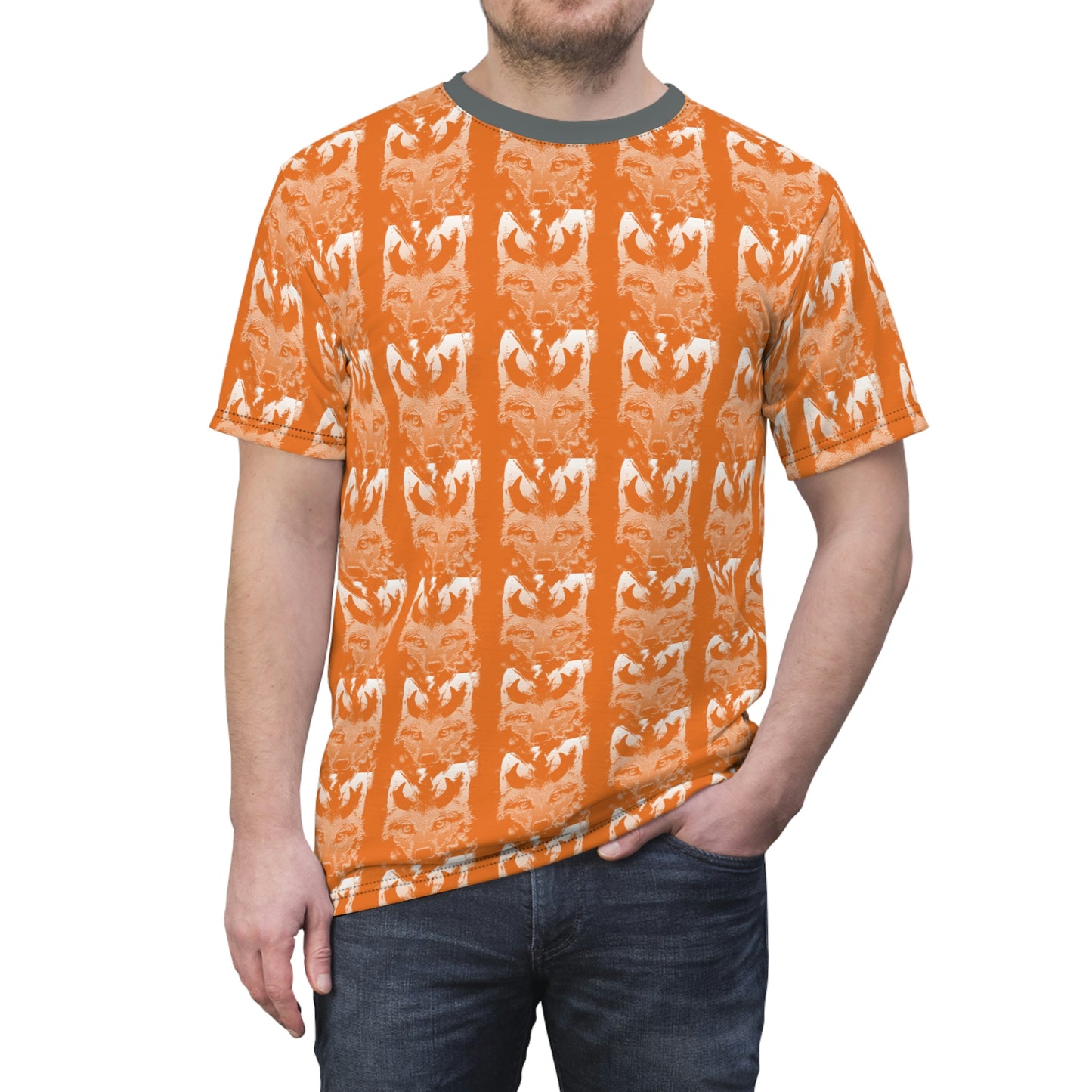 Horned Coyote Unisex Cut & Sew Tee