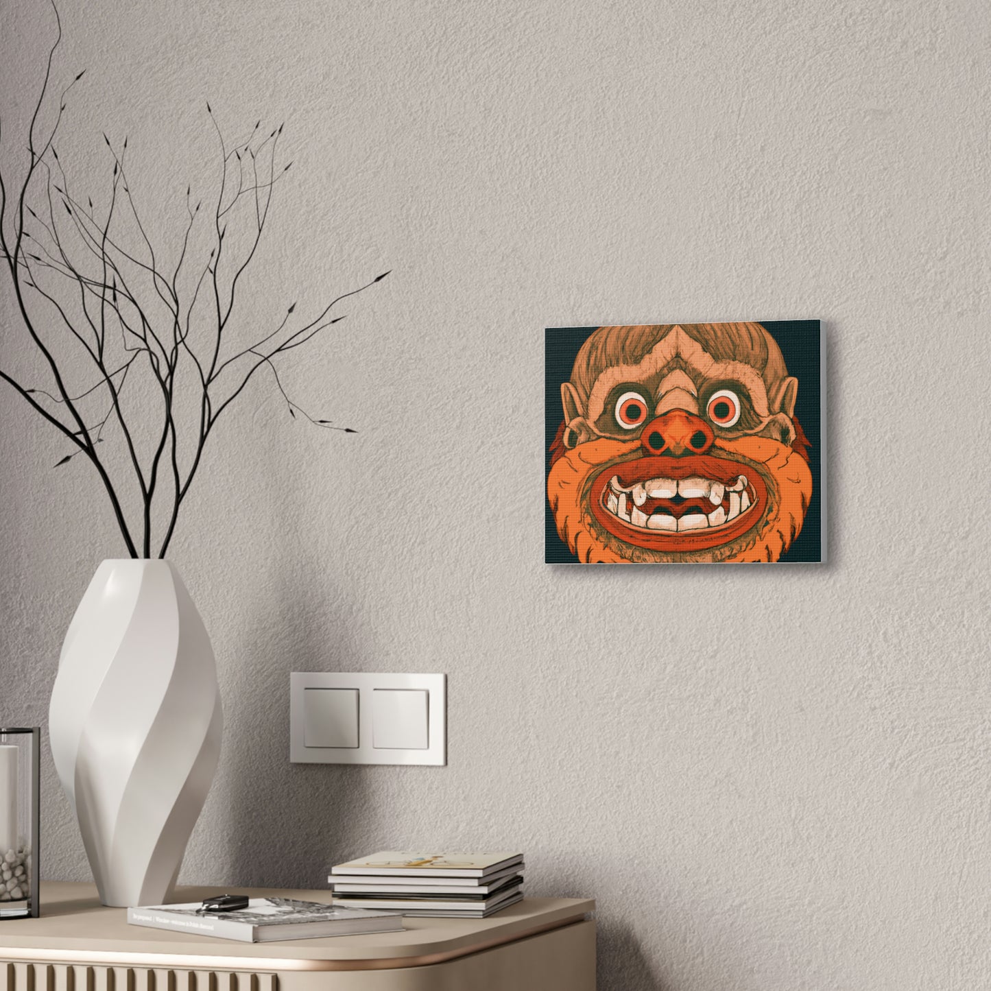 Troll Four Monster Wall Art, Spooky Decor Fantasy Wall Art, Gothic Decor Canvas Wall Art, Illustration Art Gothic Wall Decor