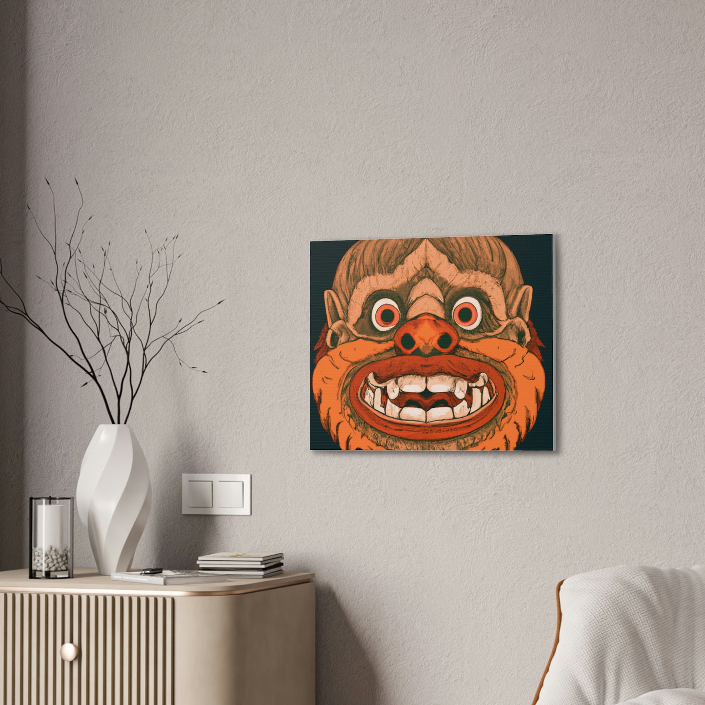 Troll Four Monster Wall Art, Spooky Decor Fantasy Wall Art, Gothic Decor Canvas Wall Art, Illustration Art Gothic Wall Decor