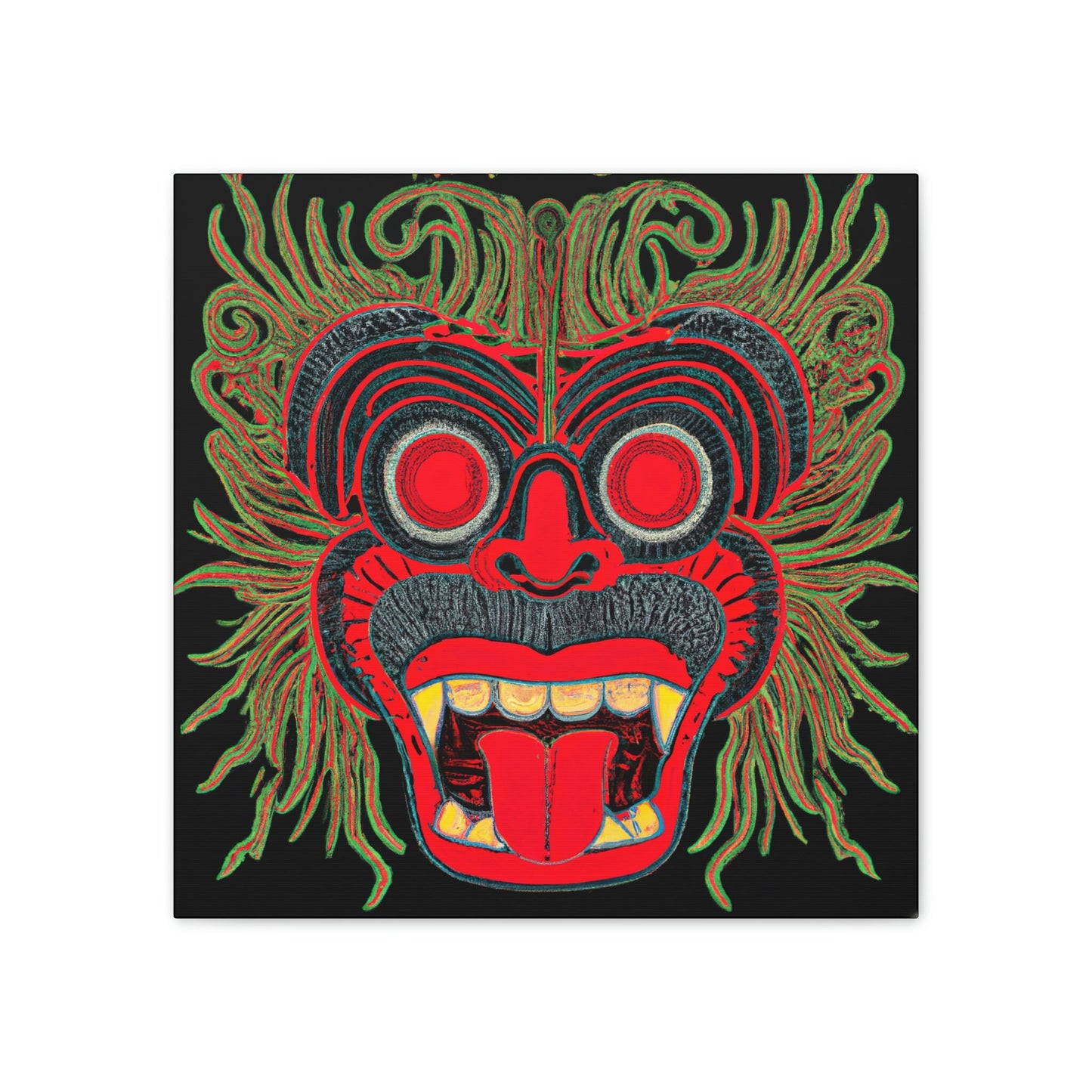 Troll Three Monster Canvas Wall Art, Gothic Decor Horror Wall Art, Illustration Art Gothic Wall Decor, Spooky Decor Fantasy Wall Art
