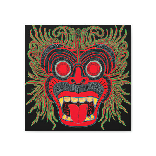 Troll Three Monster Canvas Wall Art, Gothic Decor Horror Wall Art, Illustration Art Gothic Wall Decor, Spooky Decor Fantasy Wall Art