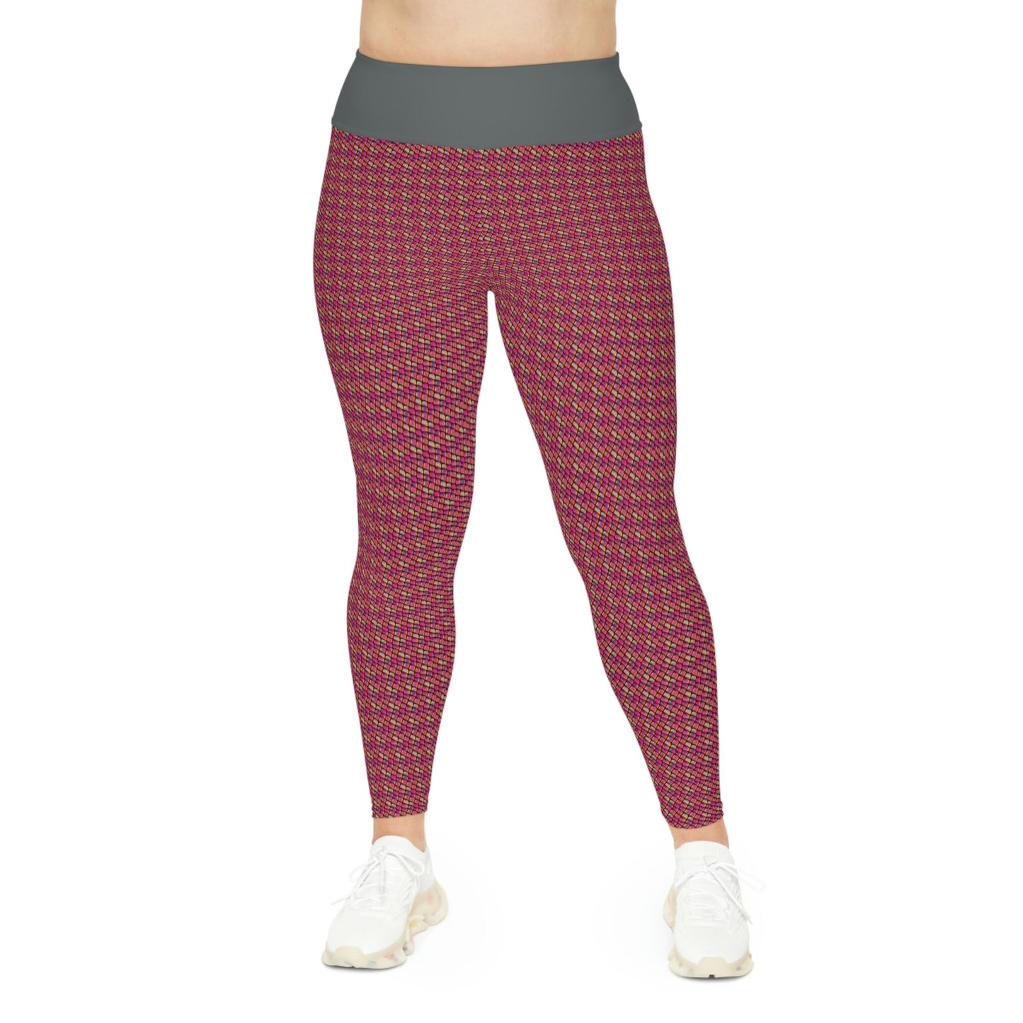 Purple Scales Plus Size Leggings, Fitness Yoga Leggings, Printed Leggings, Workout Leggings for Women, Gym Leggings