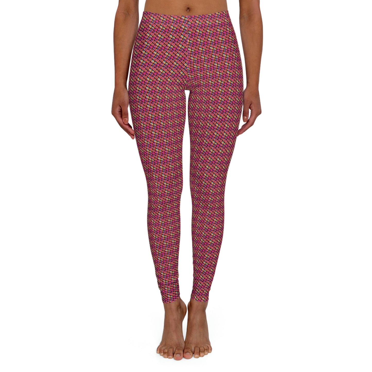 Purple Scale Spandex Leggings, Women Yoga Leggings, Workout Leggings, Fitness Leggings