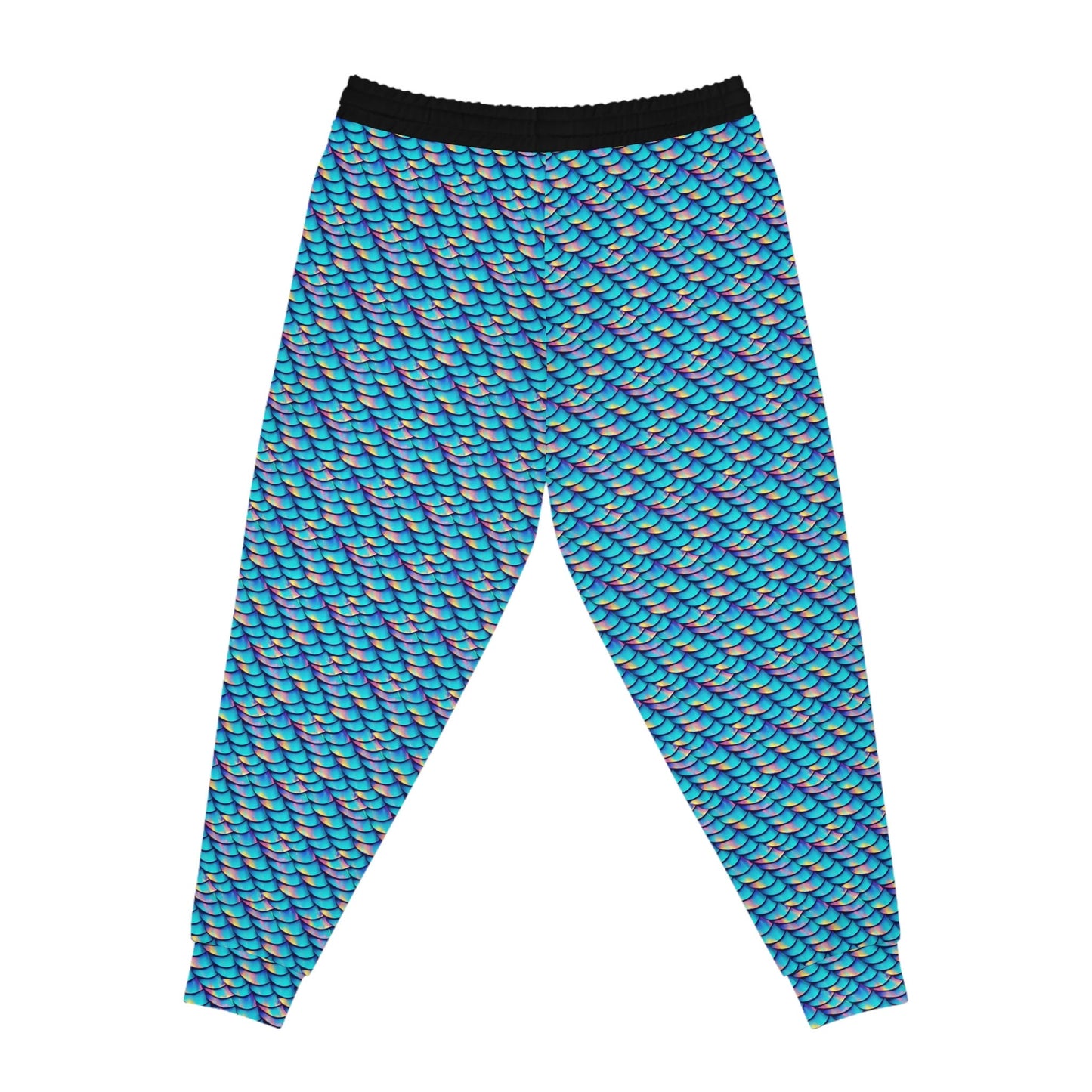 Iridescent Scales Mens Joggers, Mermaid Clothing High Waisted Joggers, Athletic Clothing Mens Yoga Pants, Streetwear Pants