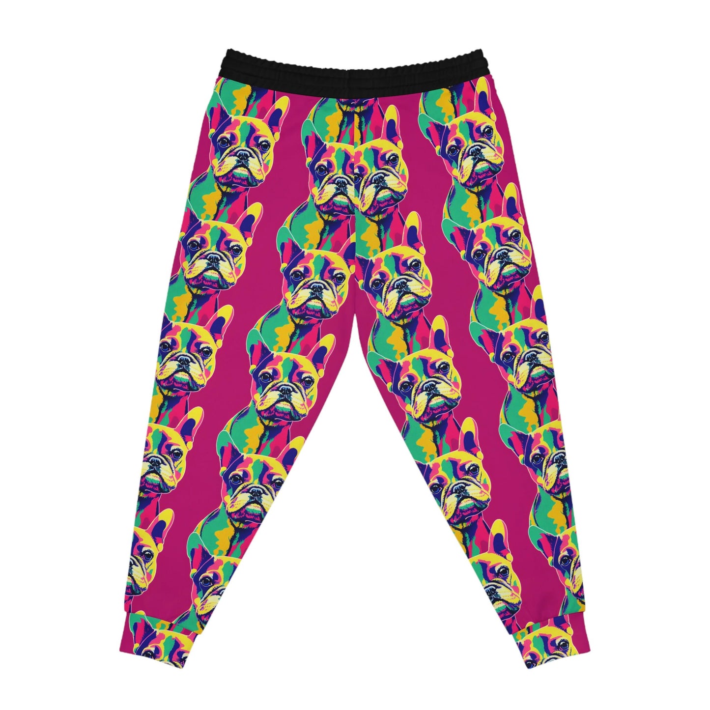 French Bulldog Pop Art Mens Joggers, Animal Clothing High Waisted Joggers, Athletic Clothing Mens Yoga Pants, Streetwear Pants
