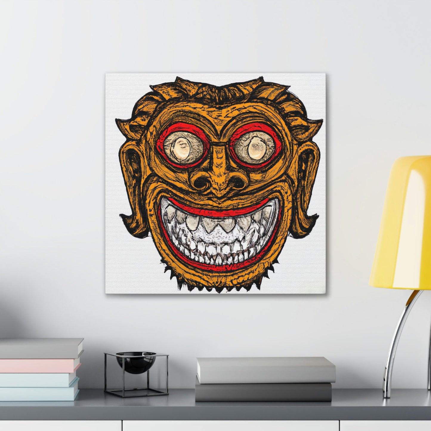 Troll Two Monster Wall Art, Gothic Decor Illustration Art, Fantasy Canvas Wall Art, Spooky Decor Gothic Wall Art