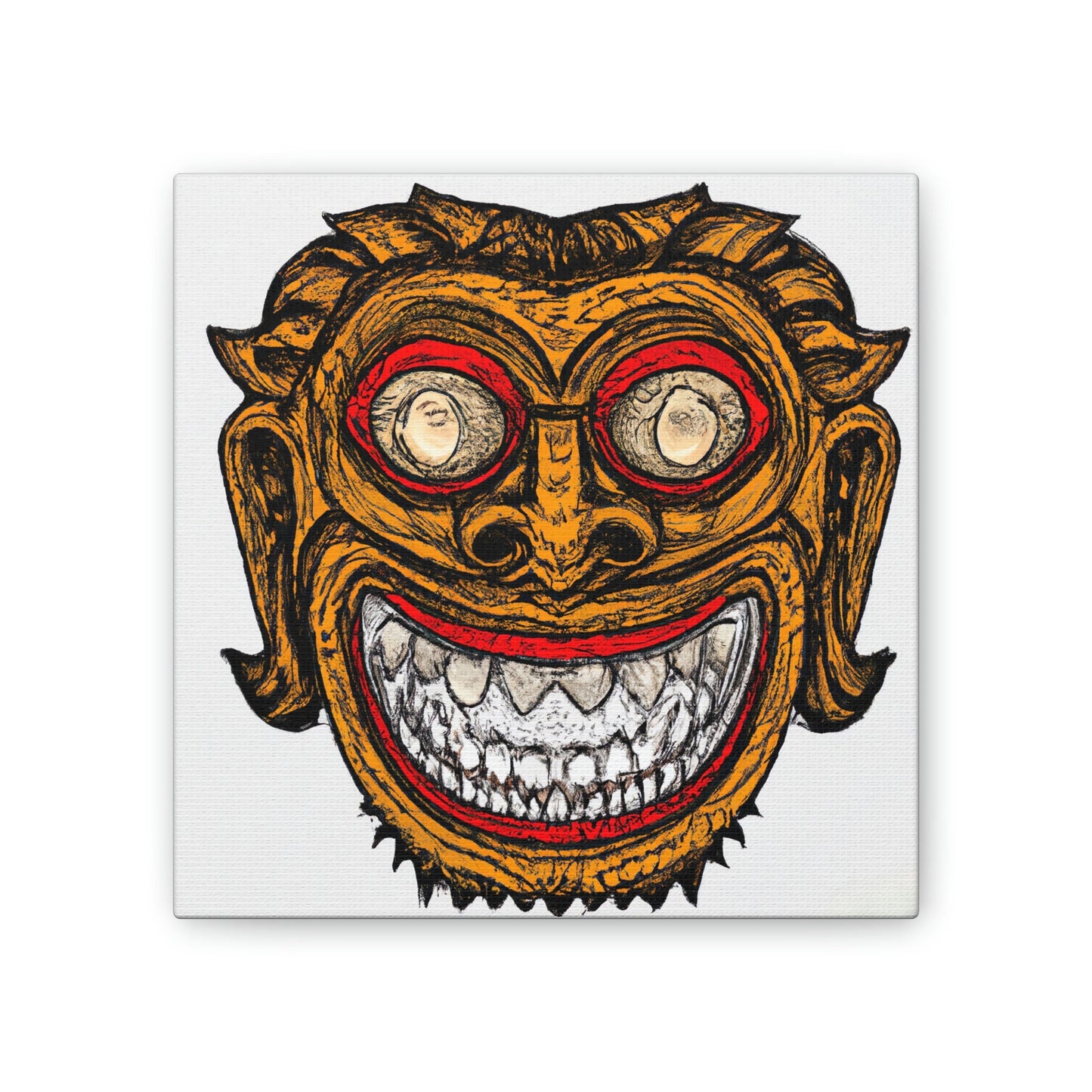 Troll Two Monster Wall Art, Gothic Decor Illustration Art, Fantasy Canvas Wall Art, Spooky Decor Gothic Wall Art