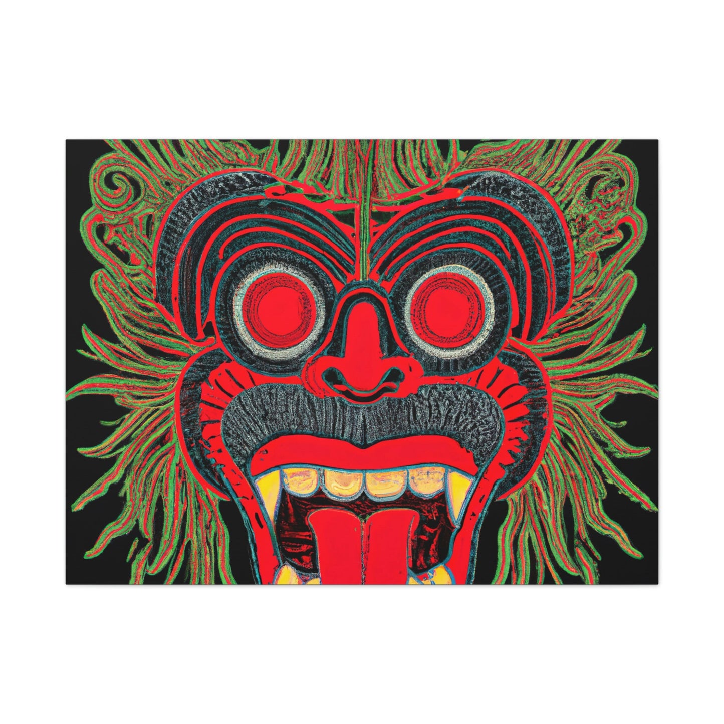Troll Three Monster Canvas Wall Art, Gothic Decor Horror Wall Art, Illustration Art Gothic Wall Decor, Spooky Decor Fantasy Wall Art