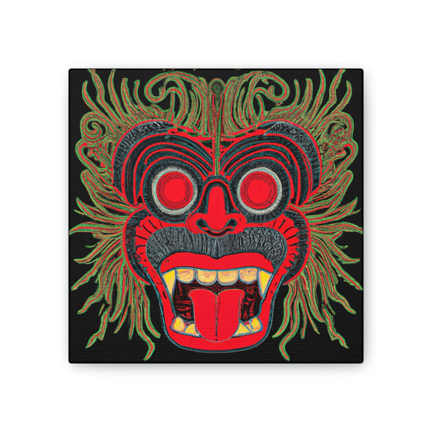 Troll Three Monster Canvas Wall Art, Gothic Decor Horror Wall Art, Illustration Art Gothic Wall Decor, Spooky Decor Fantasy Wall Art