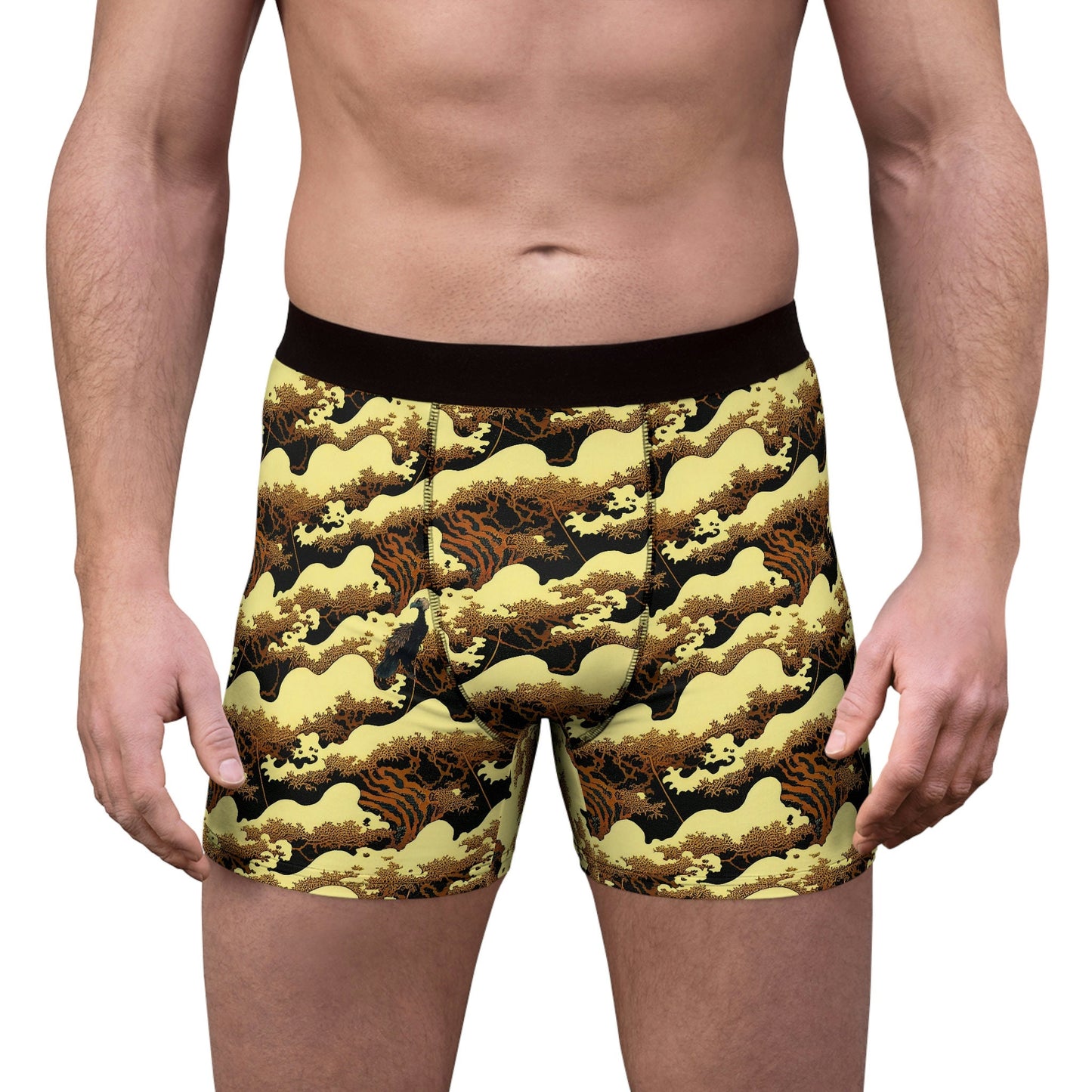 Gold Forest Vulture Men's Boxer Briefs