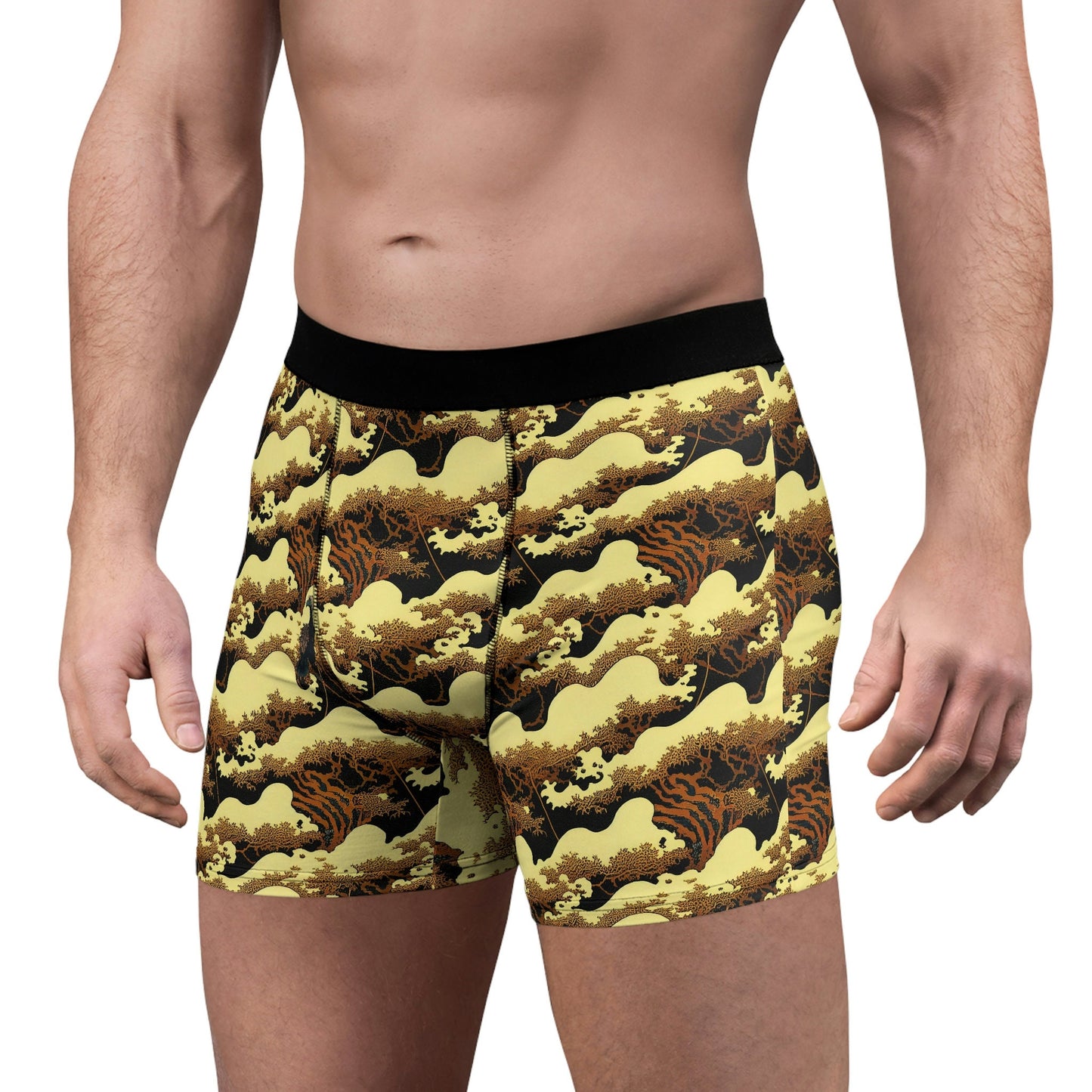Gold Forest Vulture Men's Boxer Briefs