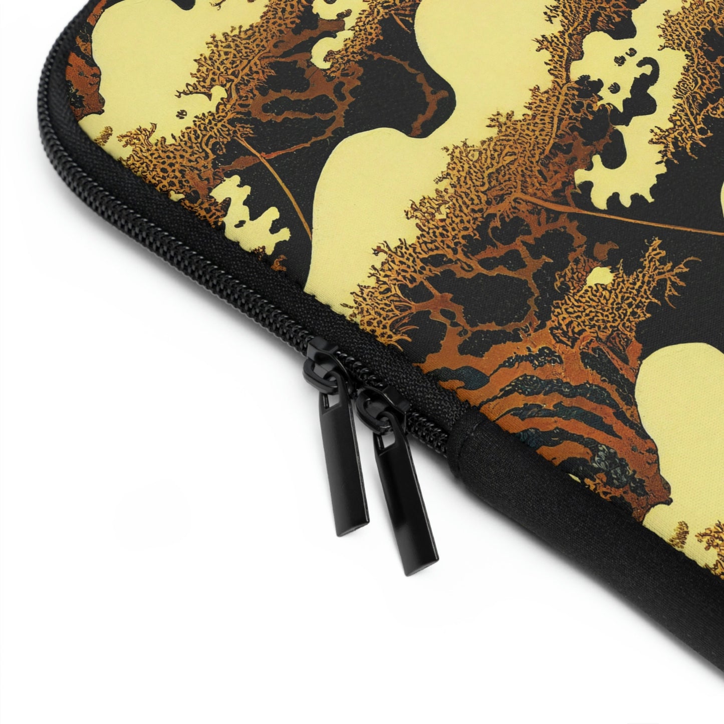 Gold Forest Vulture Laptop Sleeve, Bird Laptop Case, Laptop Organizer Zipper Pouch, Laptop Travel Case, Nature Laptop Pouch