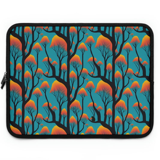 Orange Forest Ape Laptop Sleeve, Laptop Organizer Zipper Pouch, Animal Laptop Case, Laptop Travel Case, Laptop Accessories