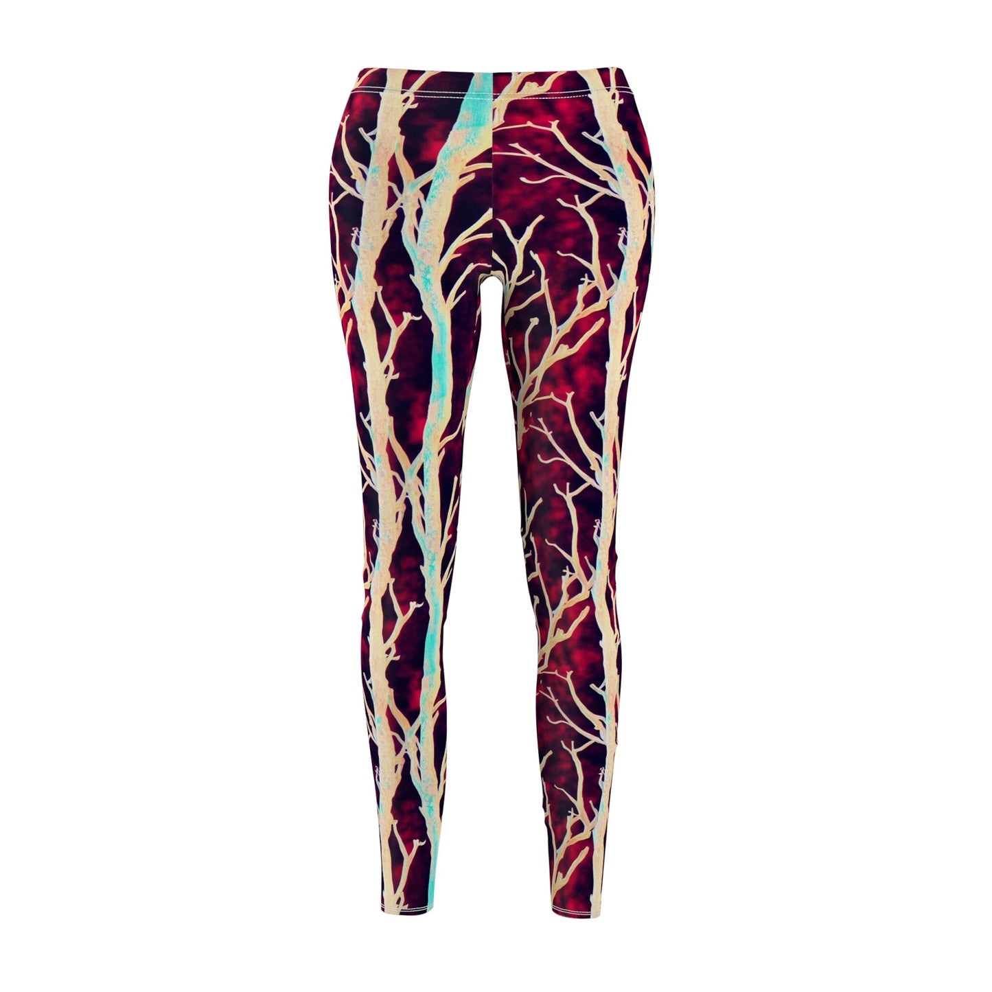 Koala Forest Leggings, Purple Fitness Leggings, Women's Cut & Sew Workout Leggings, Athletic Leggings for Girls