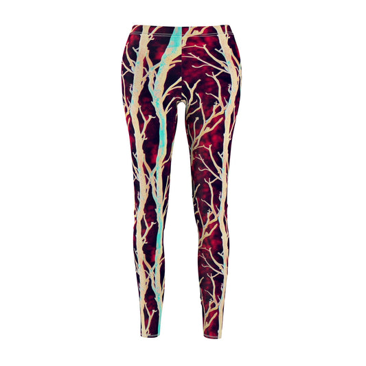 Koala Forest Leggings, Purple Fitness Leggings, Women's Cut & Sew Workout Leggings, Athletic Leggings for Girls