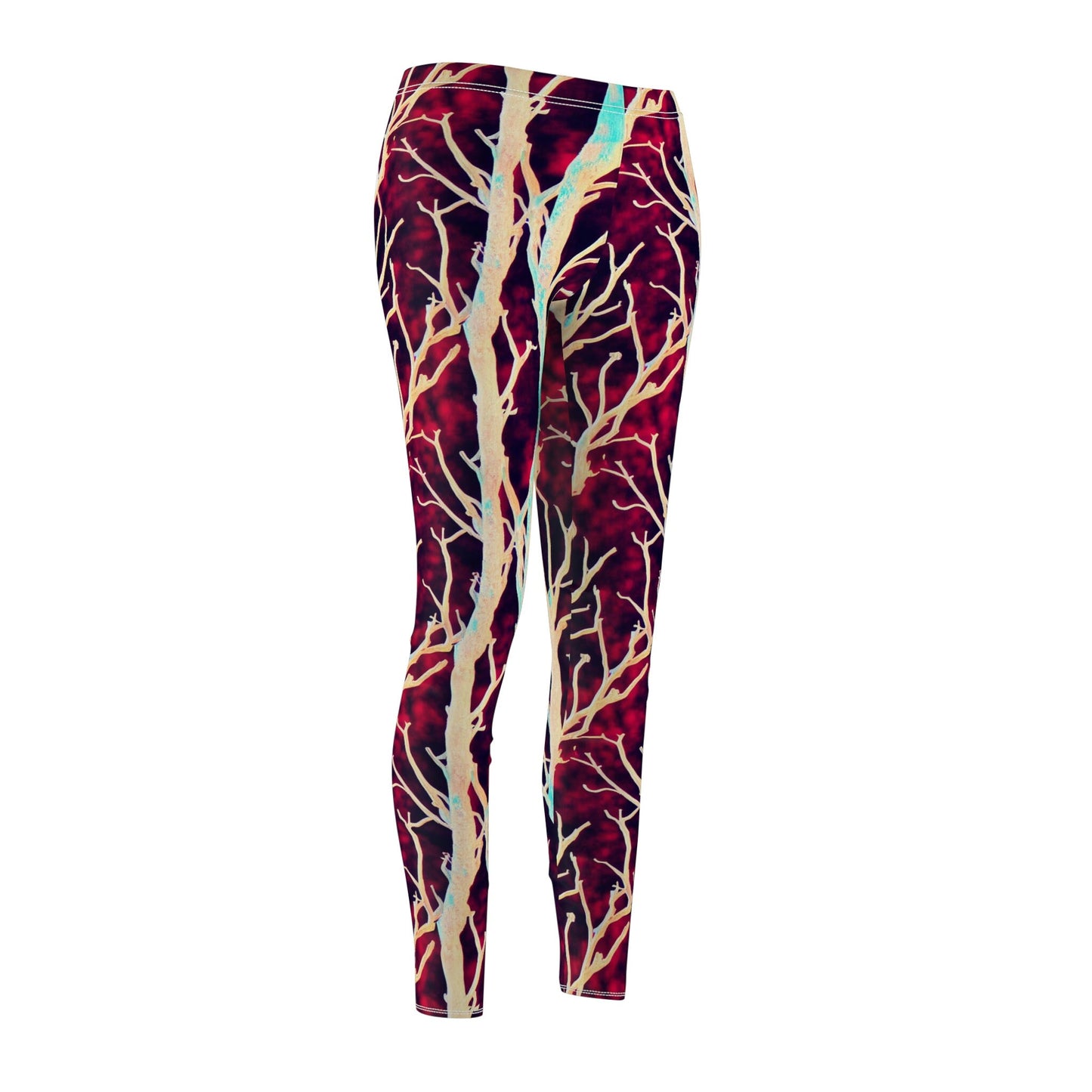Koala Forest Leggings, Purple Fitness Leggings, Women's Cut & Sew Workout Leggings, Athletic Leggings for Girls