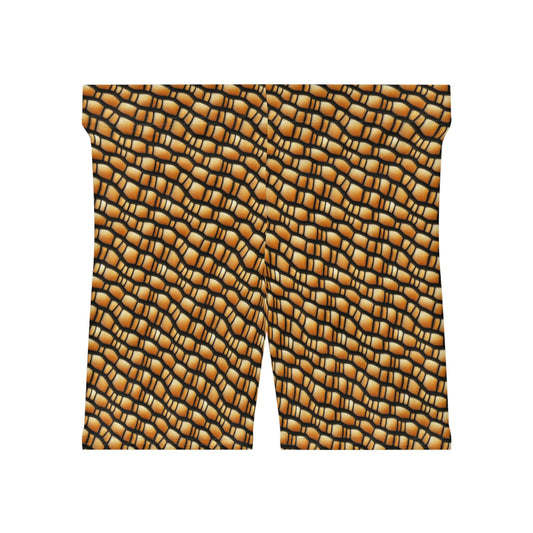 Gila Monster Skin, Lizard Skin, Reptile Scales, Women's Biker Shorts
