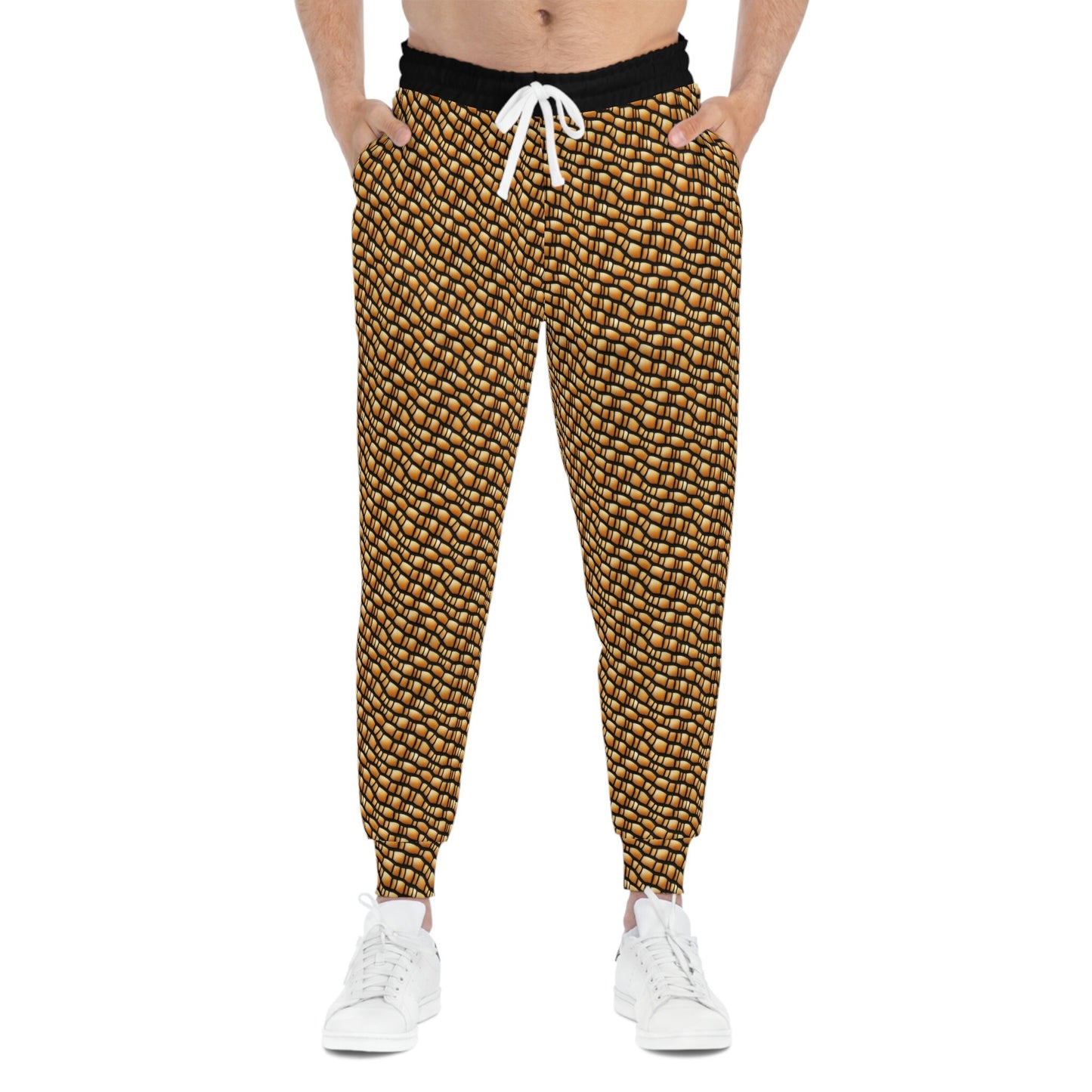 Gila Monster Skin Mens Joggers, Lizard Clothes High Waisted Joggers, Athletic Clothing Workout Pants, Nature Clothing Gym Joggers