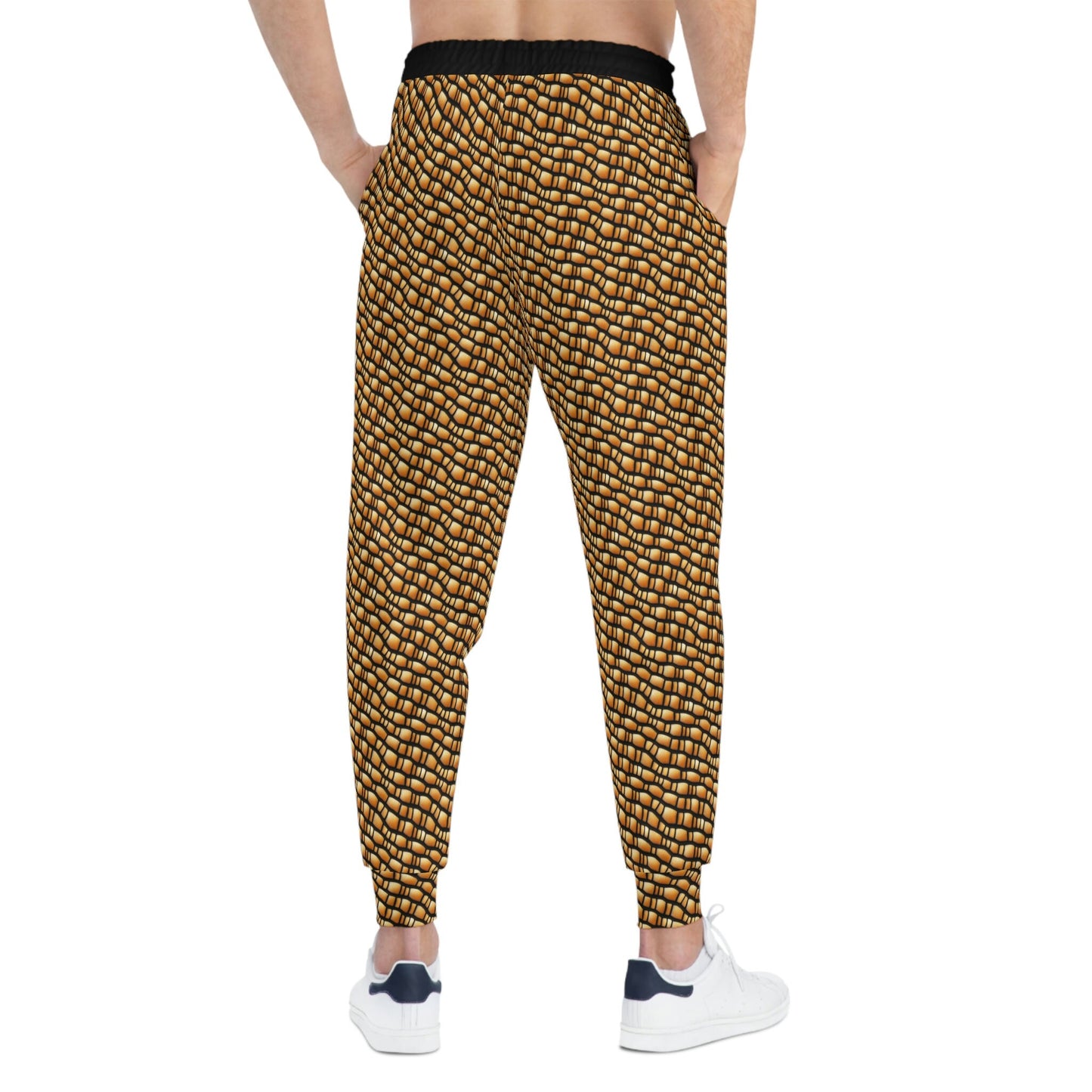 Gila Monster Skin Mens Joggers, Lizard Clothes High Waisted Joggers, Athletic Clothing Workout Pants, Nature Clothing Gym Joggers