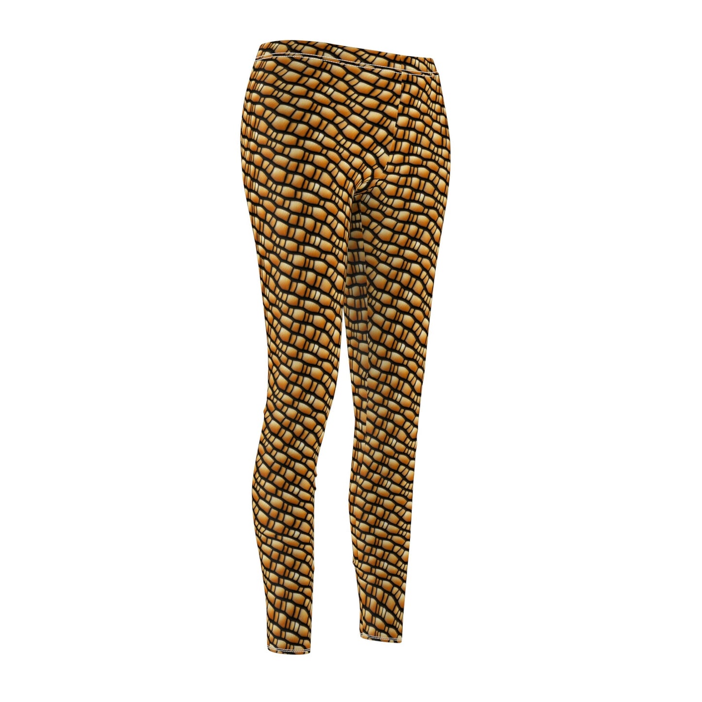 Gila Monster Reptile Scale Leggings, High Waist Leggings, Yoga Leggings, Gila Monster Skin Leggings, Sew & Cut Workout Leggings