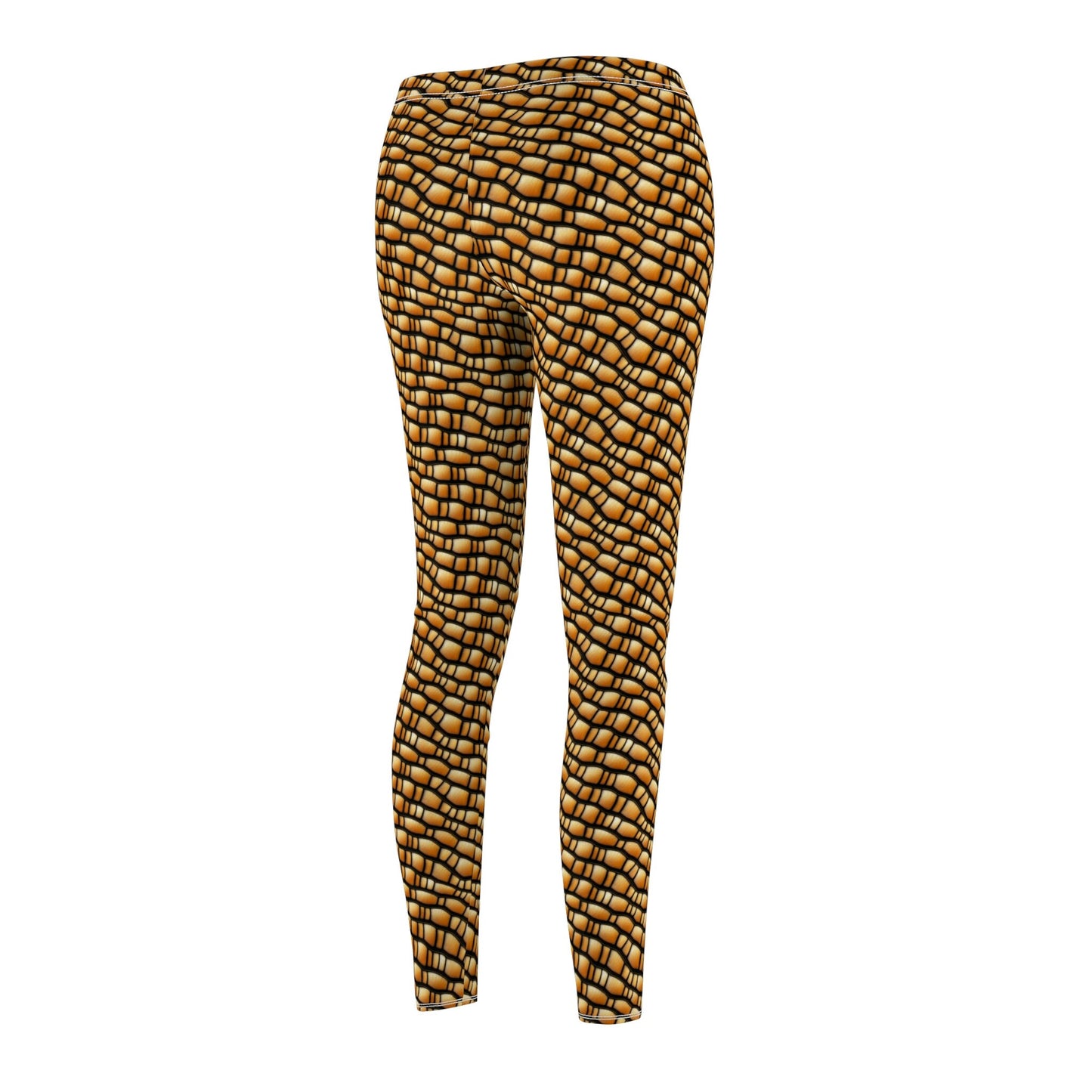 Gila Monster Reptile Scale Leggings, High Waist Leggings, Yoga Leggings, Gila Monster Skin Leggings, Sew & Cut Workout Leggings