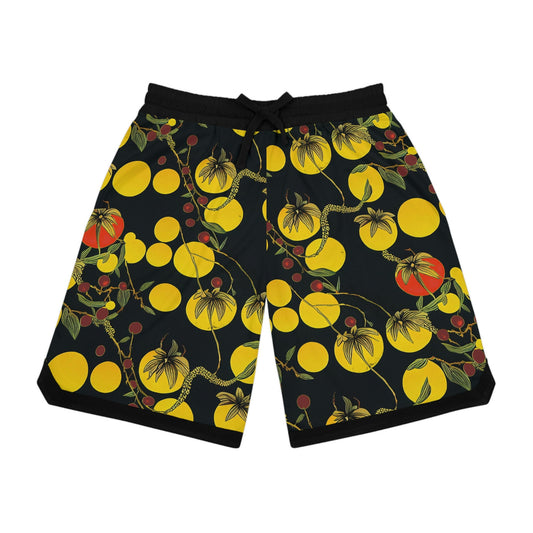 Tomato Garden Basketball Shorts, Night Garden Mens Shorts, Vegetable Clothing High Waisted Shorts, Vegetable Clothing Athletic Shorts