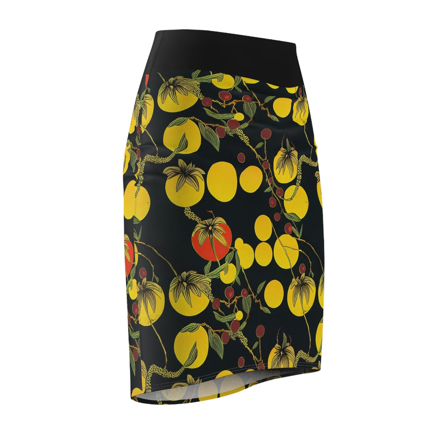 Tomato Garden Skirt, Women's Pencil Skirt, High Waisted Skirt, Short Skirt for Women, Handmade Skirt, Garden Party Dress