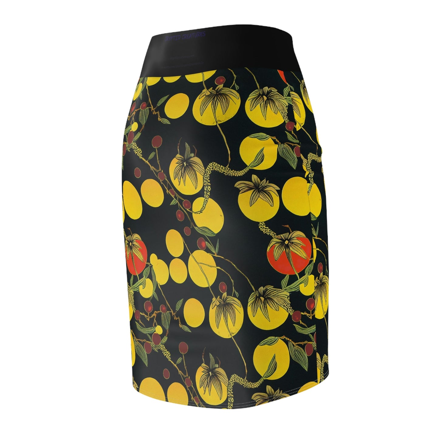 Tomato Garden Skirt, Women's Pencil Skirt, High Waisted Skirt, Short Skirt for Women, Handmade Skirt, Garden Party Dress