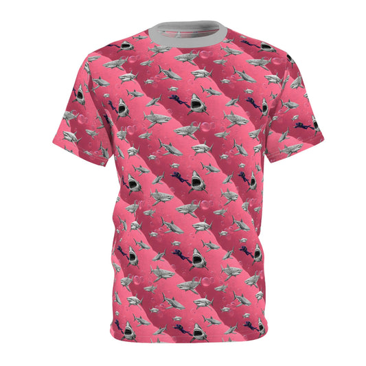 Shark Pink Sea Scuba Unisex T