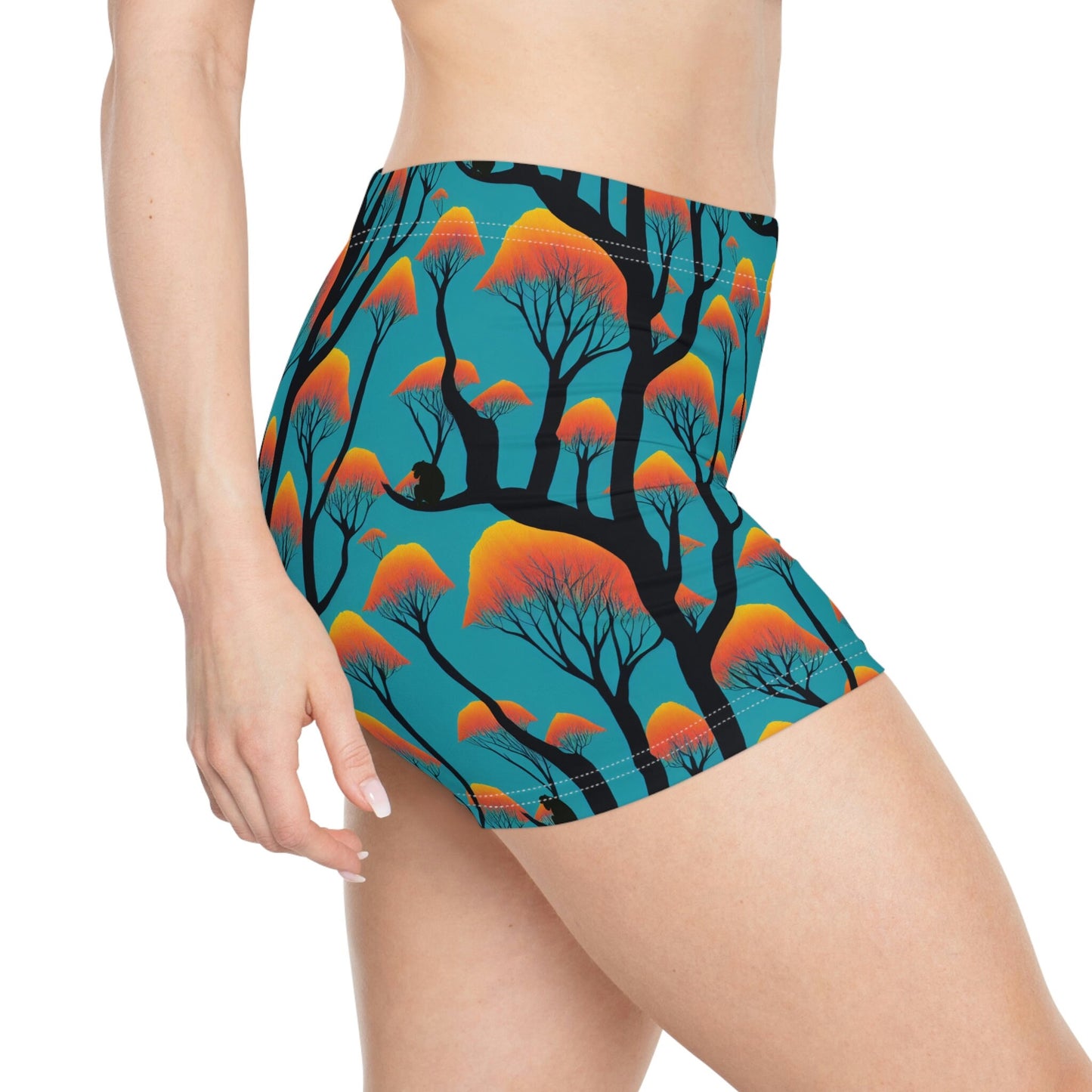 Ape Orange Forest Women's Shorts