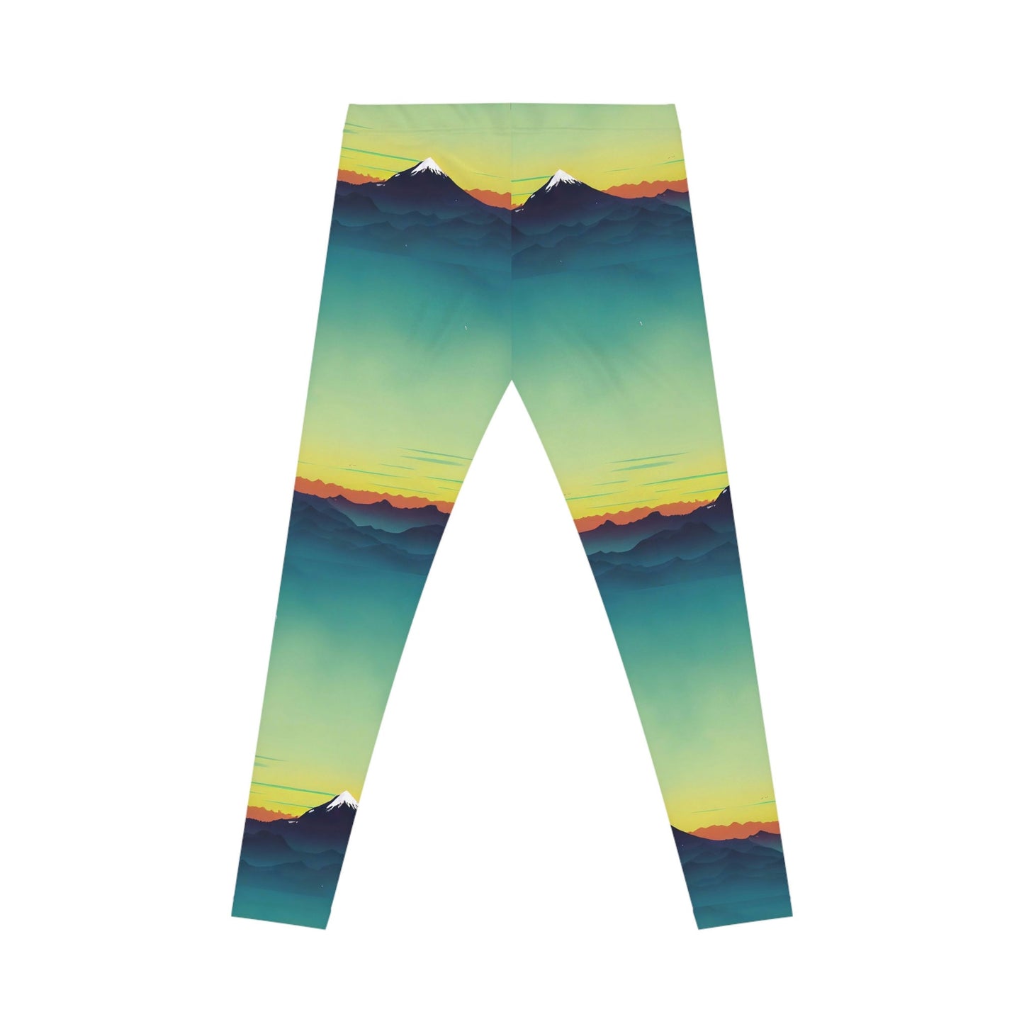 Mountains Sunrise Women's Yoga Leggings, Spandex Leggings, Fitness Leggings, Workout Leggings, Gym Leggings