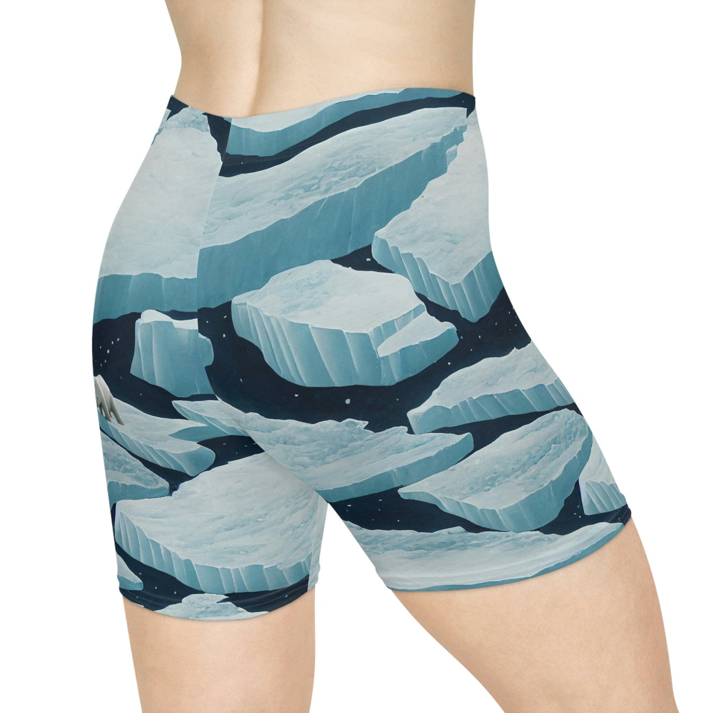 Polar Bear Women Biker Shorts, Iceberg Clothing Workout Shorts, Bear Clothing Gym Shorts, Sexy Booty Shorts, Yoga Shorts