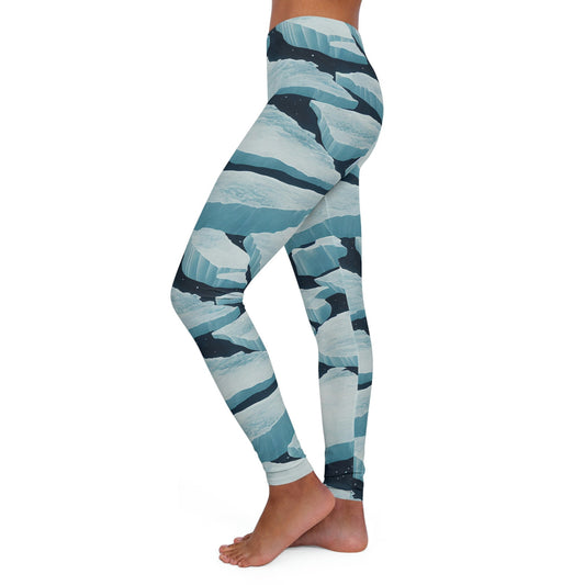 Polar Bear Spandex Leggings, Iceberg Women Leggings, Workout Yoga Leggings, Fitness Leggings, Animal Printed Leggings
