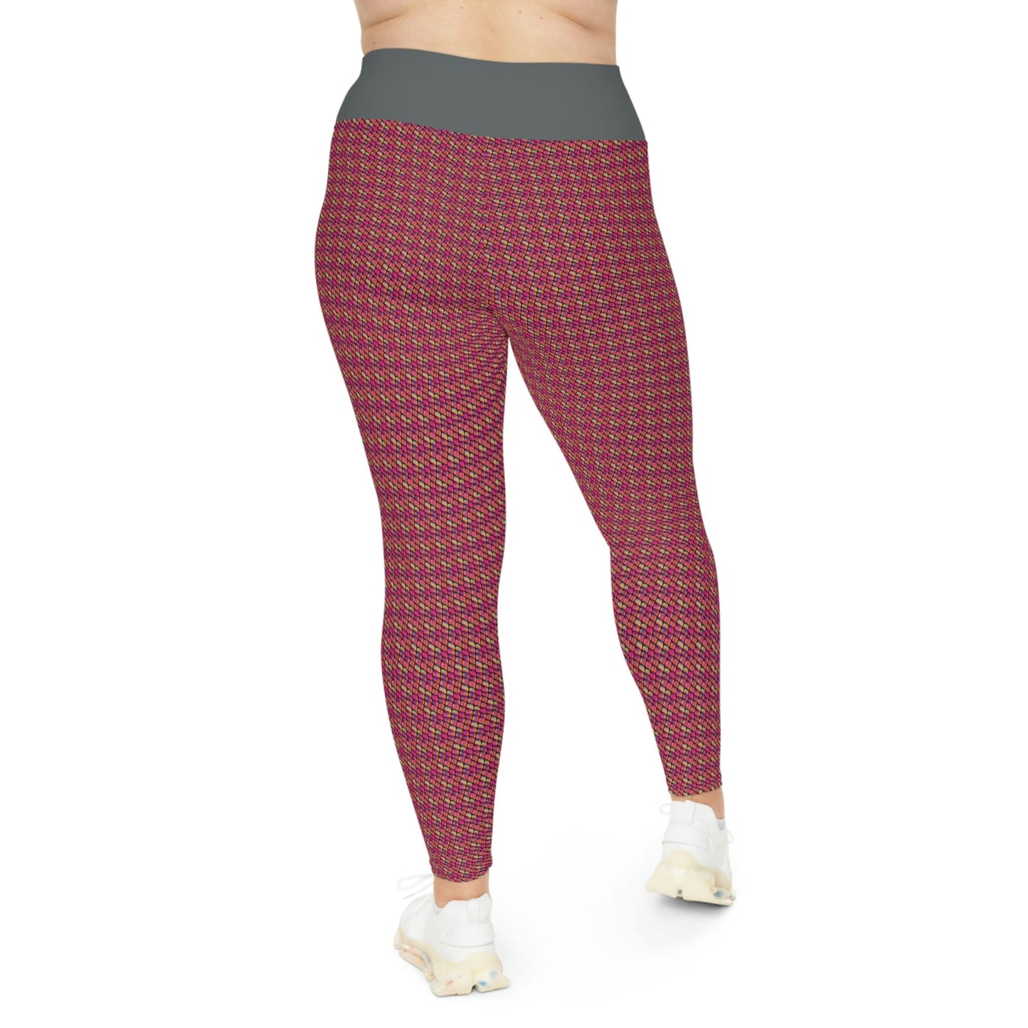 Purple Scales Plus Size Leggings, Fitness Yoga Leggings, Printed Leggings, Workout Leggings for Women, Gym Leggings