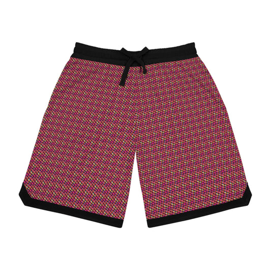 Pink Scale Basketball Shorts, Pink High Waisted Shorts, Streetwear Graphic Shorts, Comfy Athletic Shorts, Gym Shorts Men